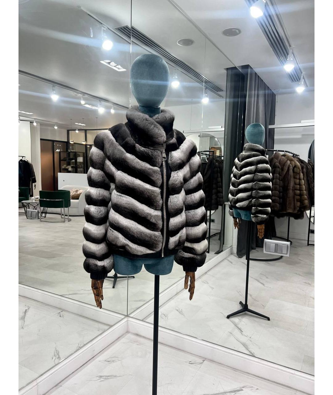 WANGER Серая меховая шуба, фото 8