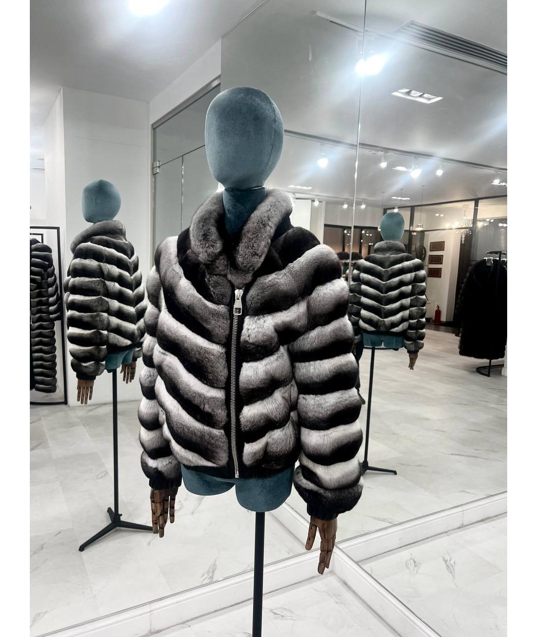 WANGER Серая меховая шуба, фото 7