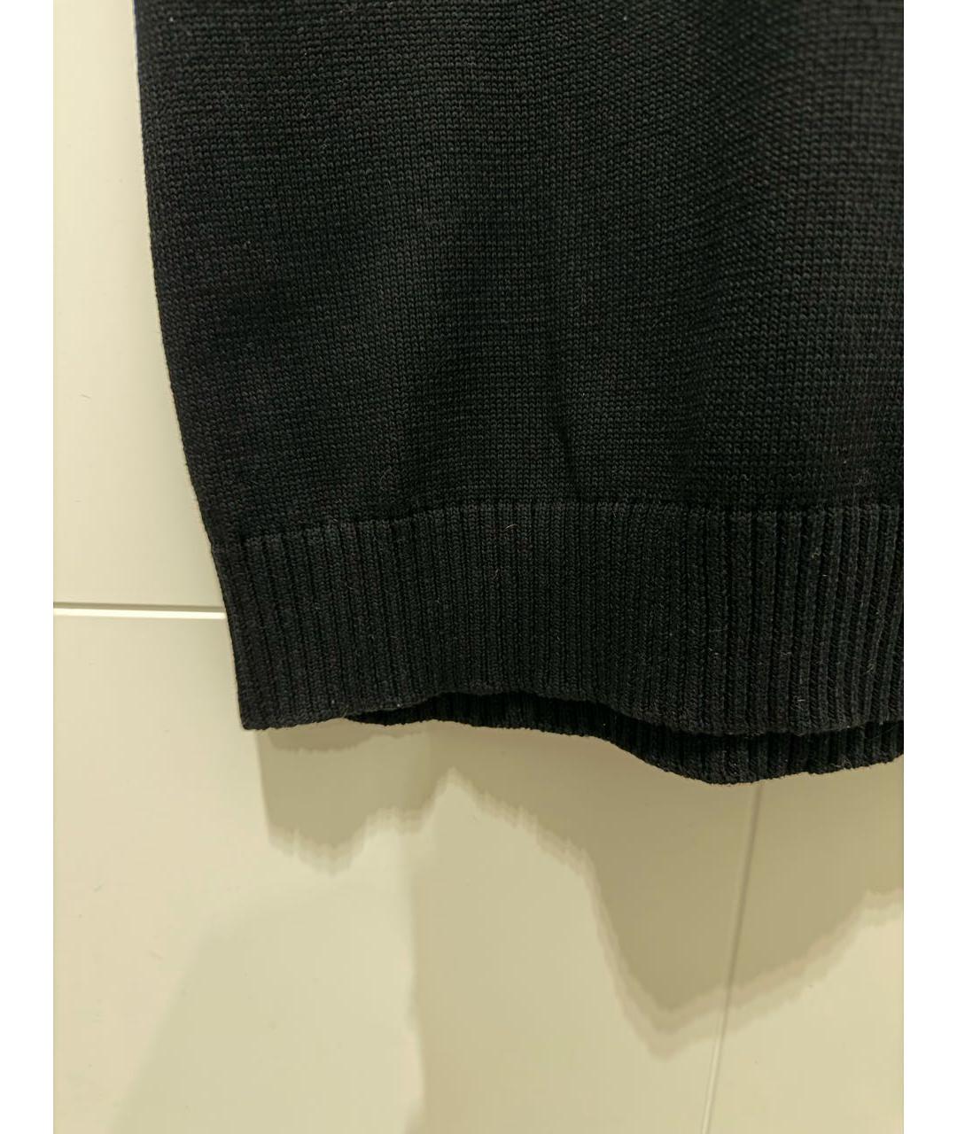 ASPESI Черное хлопковое повседневное платье, фото 5