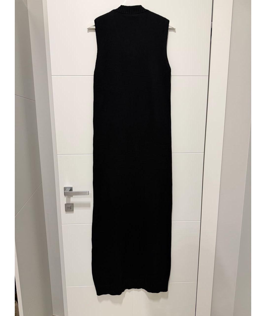 ASPESI Черное хлопковое повседневное платье, фото 3