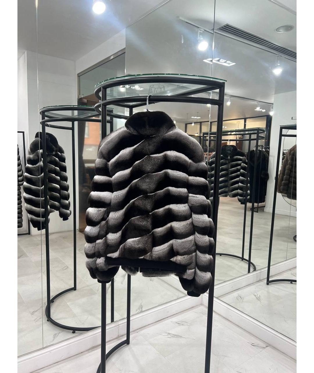 WANGER Серая меховая шуба, фото 5