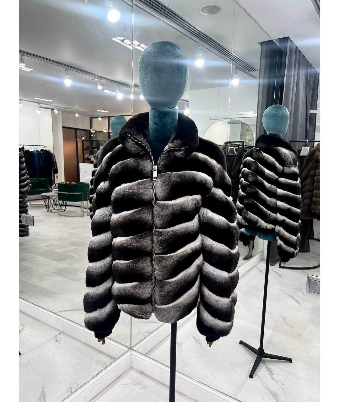 WANGER Серая меховая шуба, фото 8