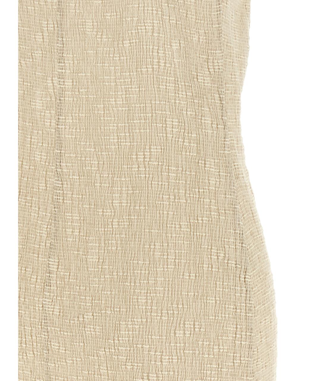 MAGDA BUTRYM Бежевое хлопковое повседневное платье, фото 4