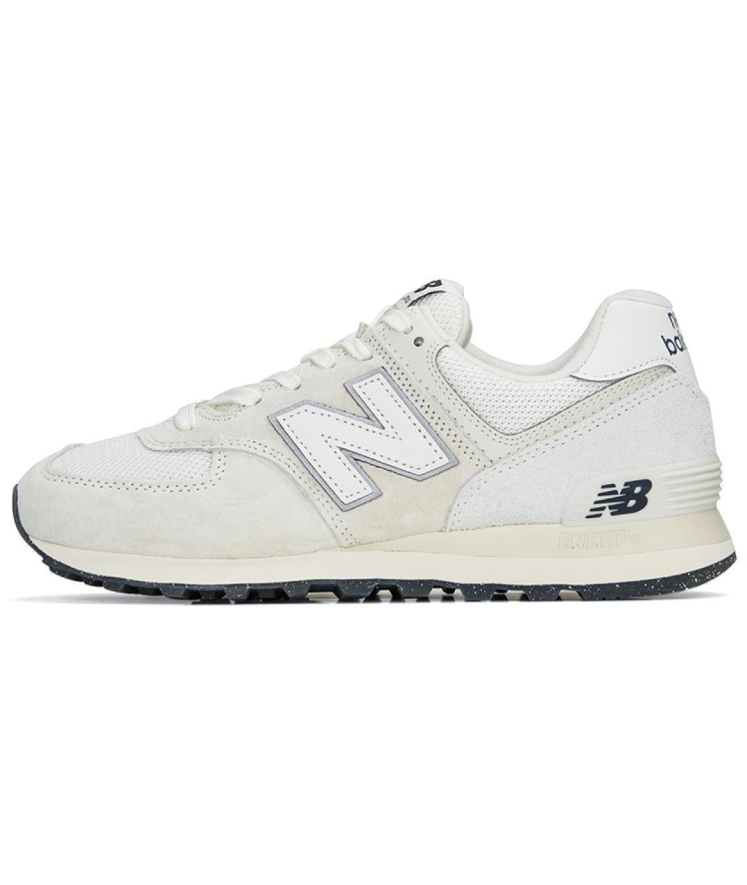 NEW BALANCE Серые кожаные кроссовки, фото 2