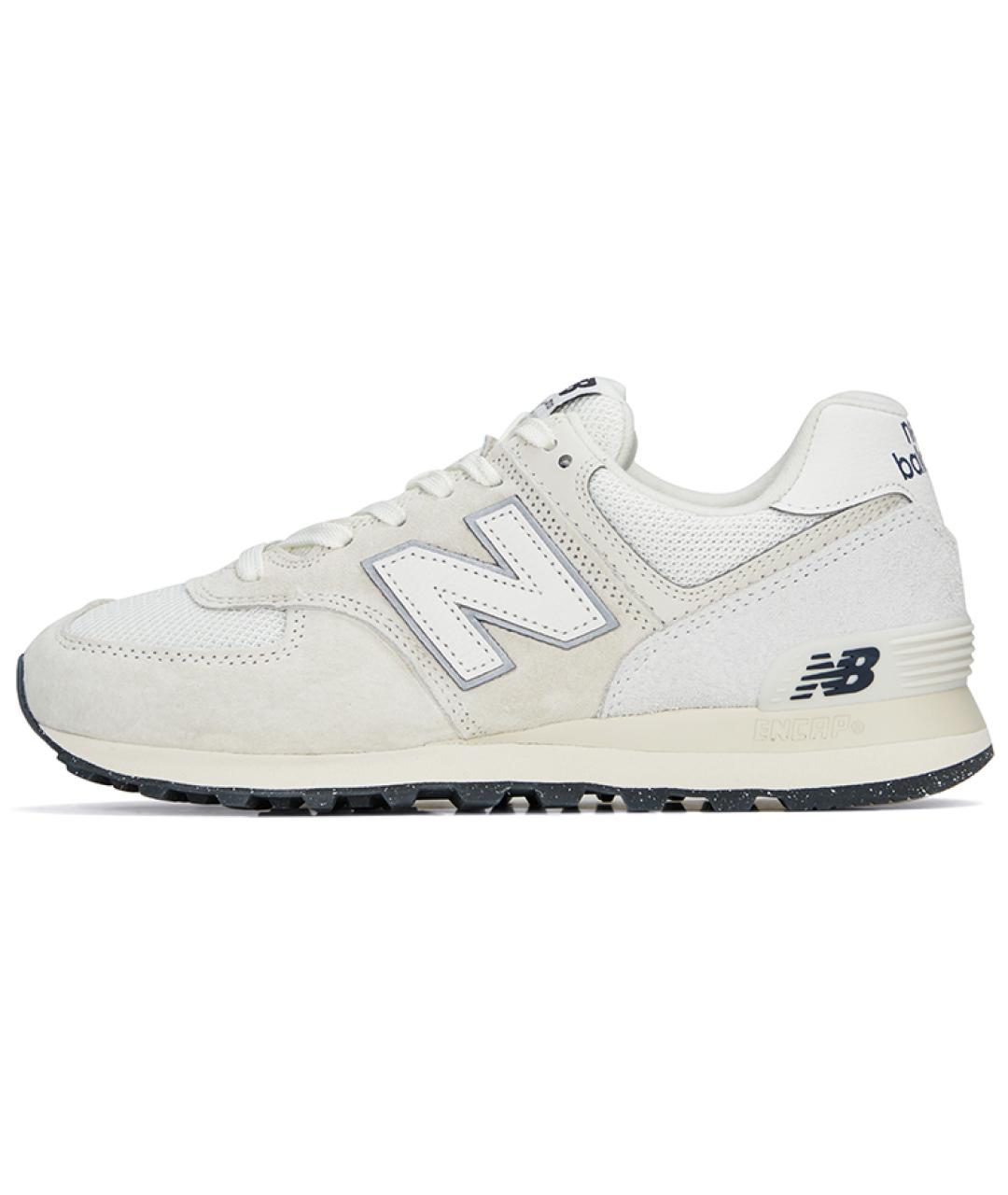 NEW BALANCE Серые кожаные кроссовки, фото 6