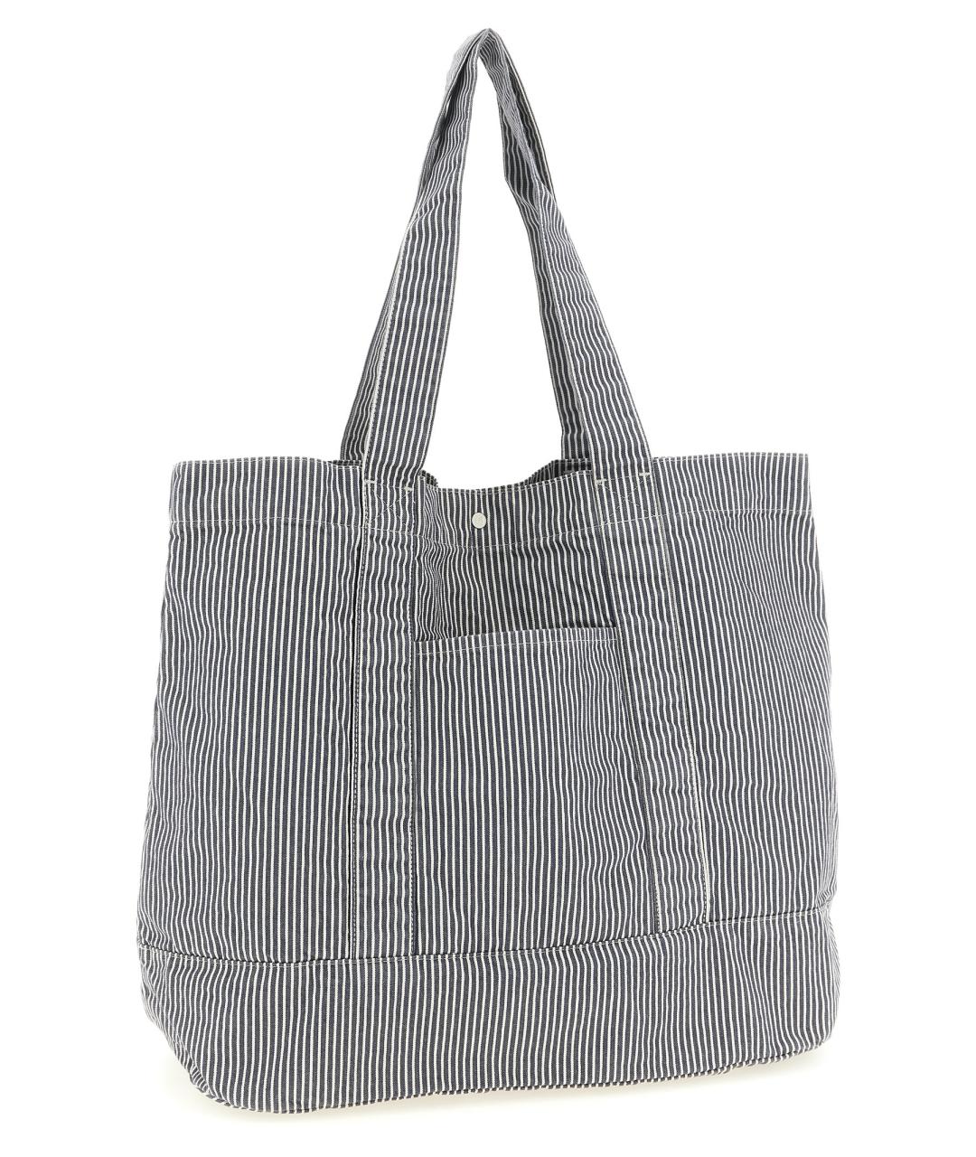 CARHARTT WIP Серая хлопковая сумка тоут, фото 2