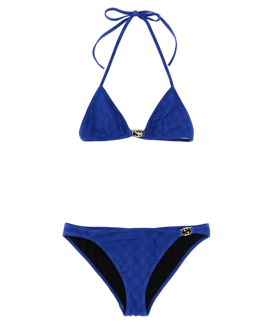 GUCCI Синий купальник, фото 1