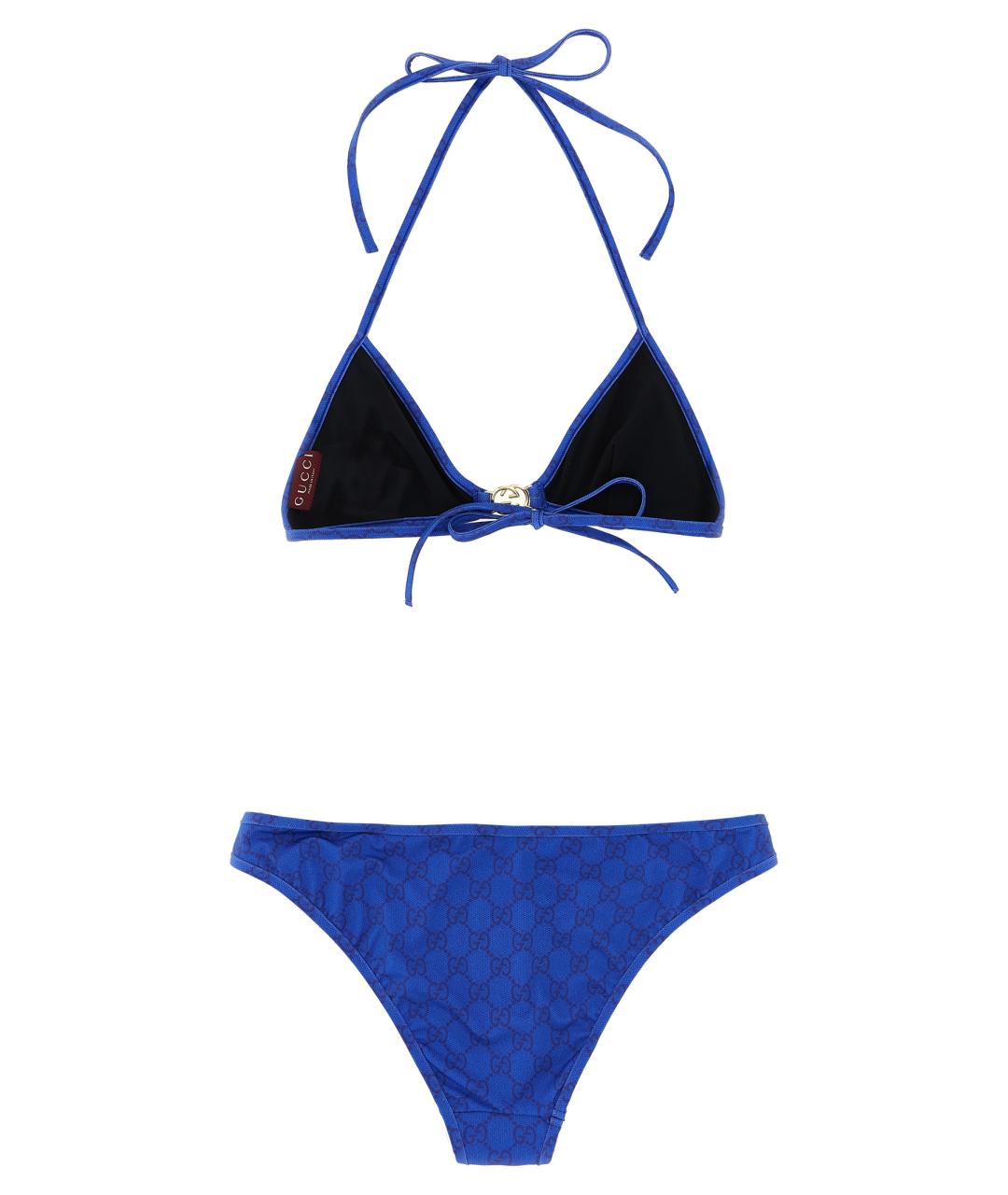 GUCCI Синий купальник, фото 2