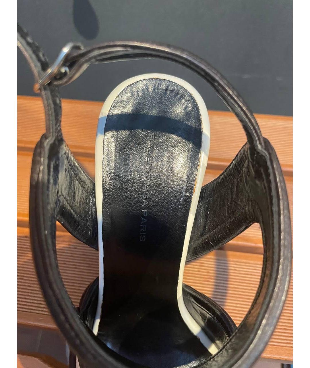 BALENCIAGA Мульти текстильные босоножки, фото 4