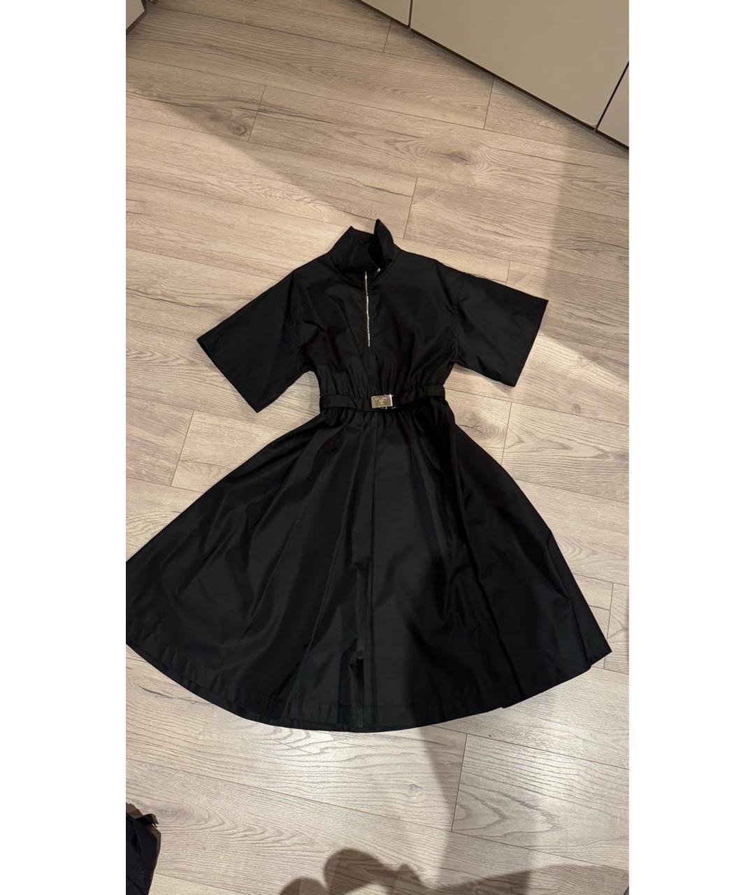PRADA Черное полиэстеровое повседневное платье, фото 5