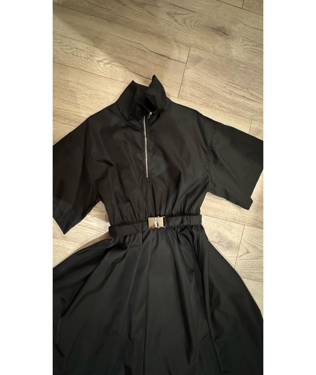 PRADA Черное полиэстеровое повседневное платье, фото 2