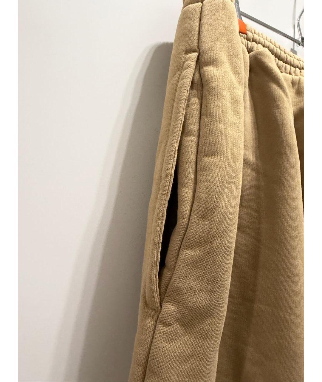 BALENCIAGA Бежевые хлопковые спортивные брюки и шорты, фото 6