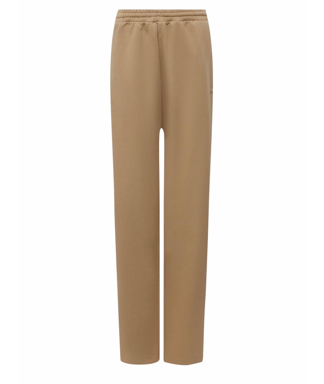 BALENCIAGA Бежевые хлопковые спортивные брюки и шорты, фото 1