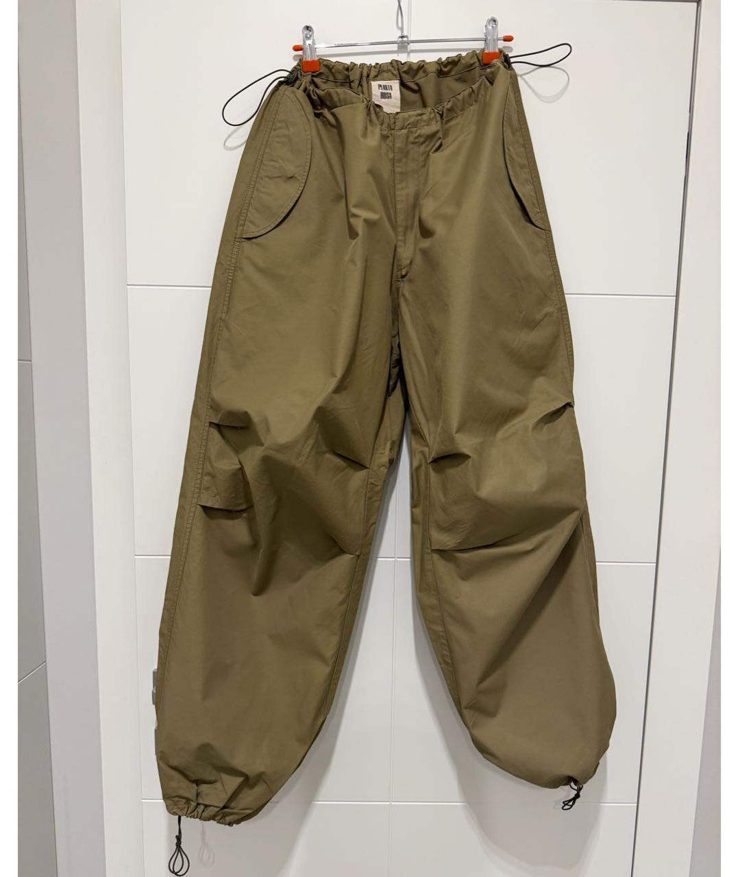 PLANTA ROSA Хаки повседневные брюки, фото 2