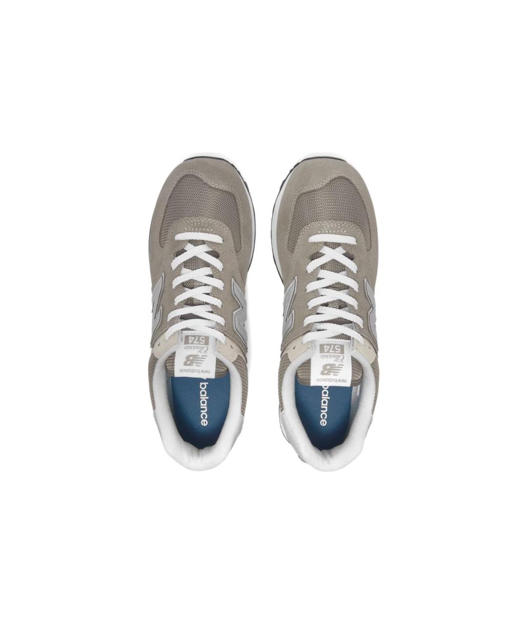 NEW BALANCE Серые замшевые кроссовки, фото 3