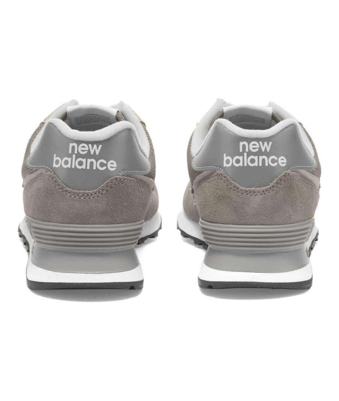 NEW BALANCE Серые замшевые кроссовки, фото 4