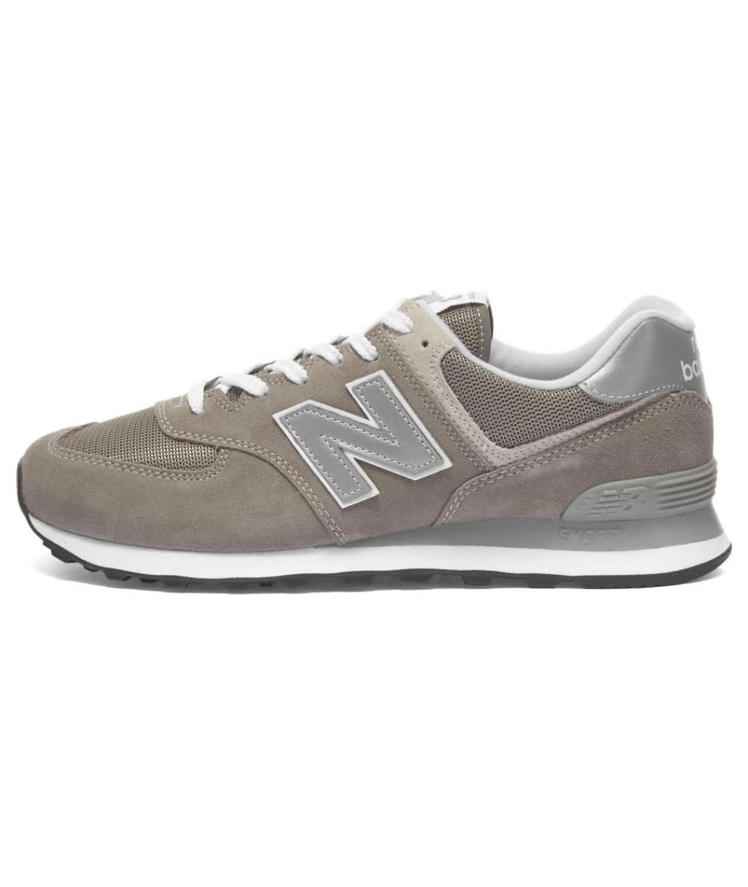 NEW BALANCE Серые замшевые кроссовки, фото 5