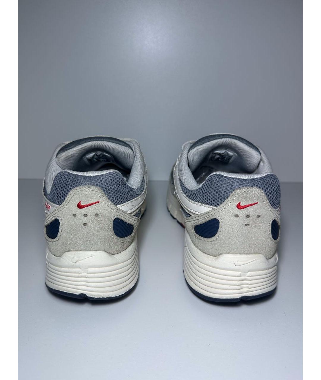 NIKE Бежевые замшевые низкие кроссовки / кеды, фото 4