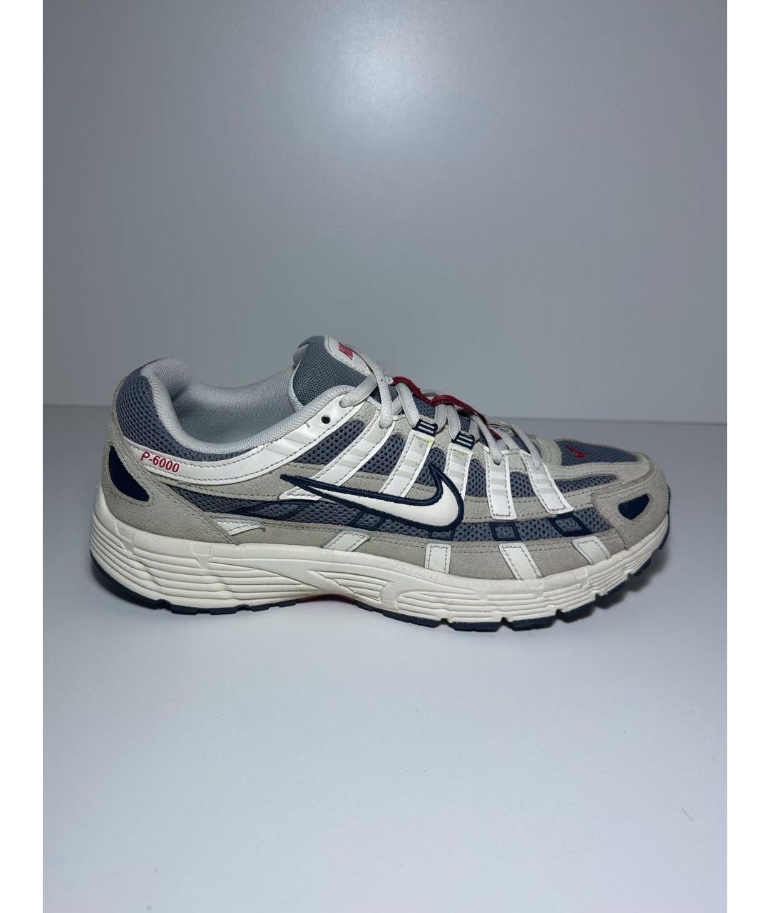 NIKE Бежевые замшевые низкие кроссовки / кеды, фото 5