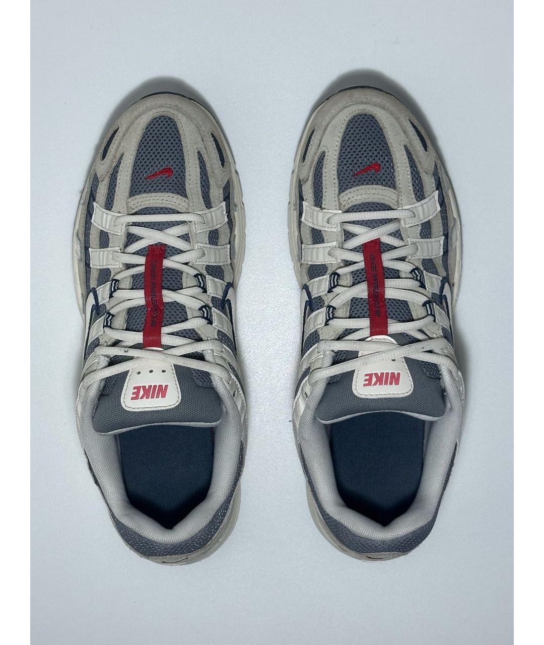 NIKE Бежевые замшевые низкие кроссовки / кеды, фото 3