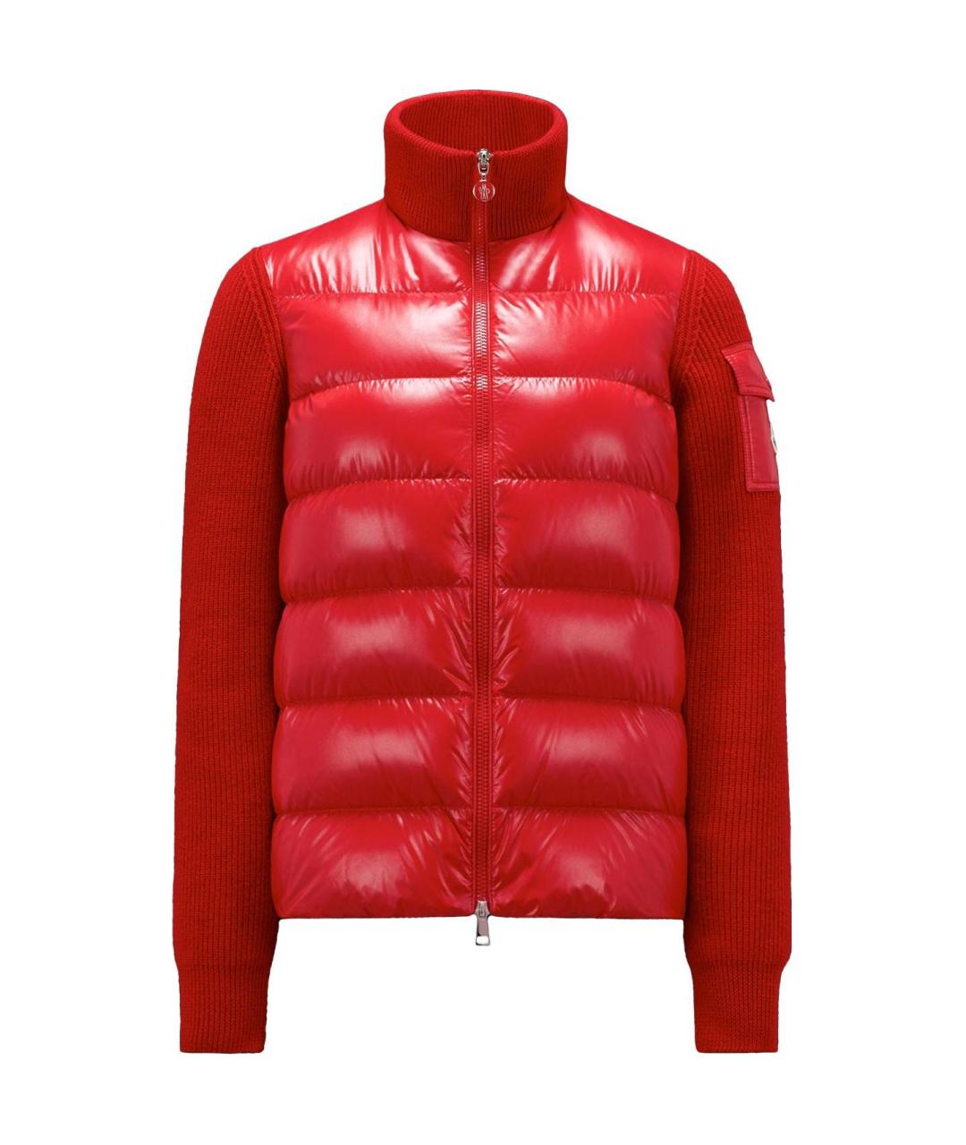MONCLER Красный пуховик, фото 1