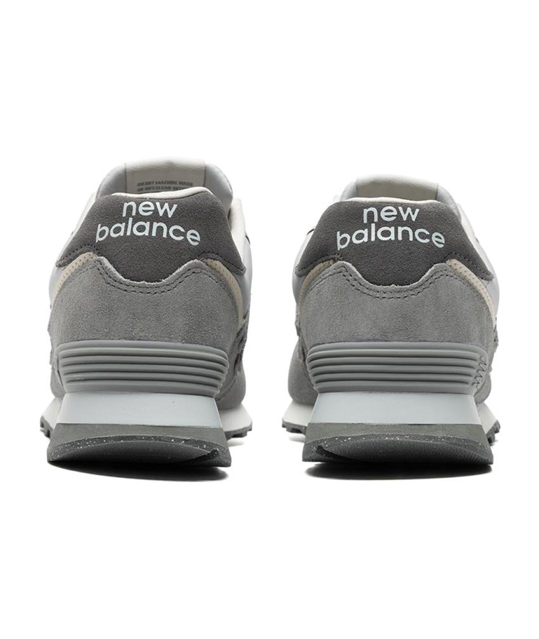 NEW BALANCE Серые замшевые кроссовки, фото 4