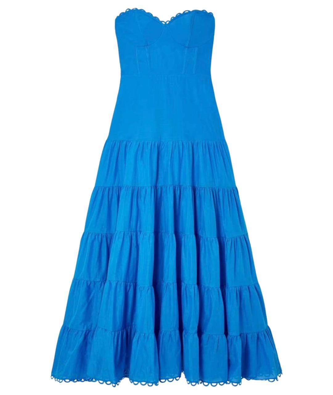 CHARO RUIZ Бирюзовое хлопковое повседневное платье, фото 1