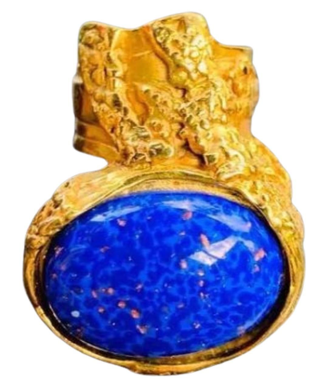 SAINT LAURENT Синее кольцо, фото 1