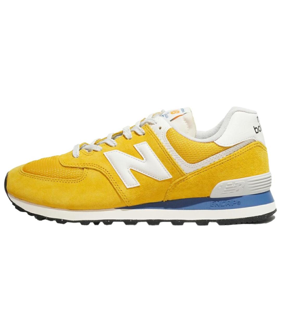 NEW BALANCE Желтые замшевые кроссовки, фото 2