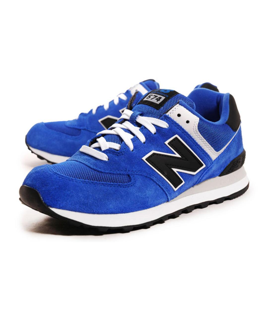 NEW BALANCE Синие замшевые кроссовки, фото 2