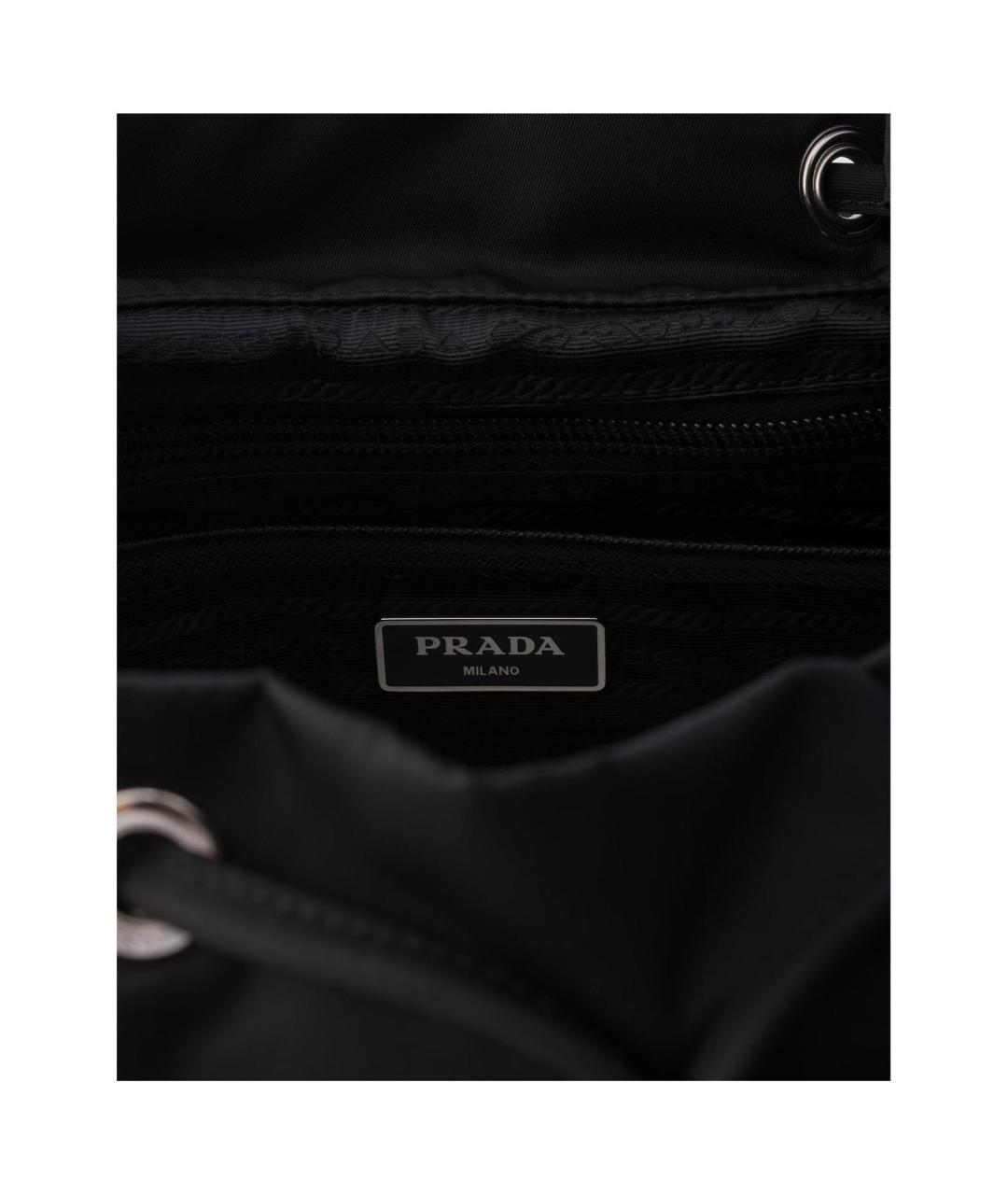 PRADA Черный тканевый рюкзак, фото 5