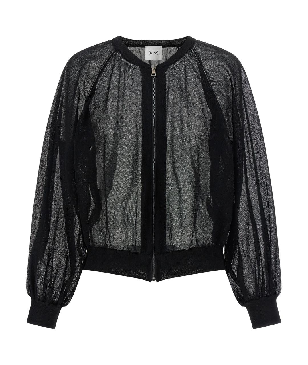 NUDE Черный хлопковый кардиган, фото 1