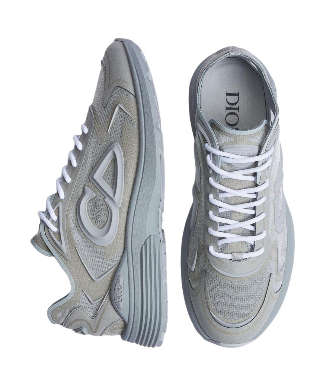 CHRISTIAN DIOR Серые низкие кроссовки / кеды, фото 4