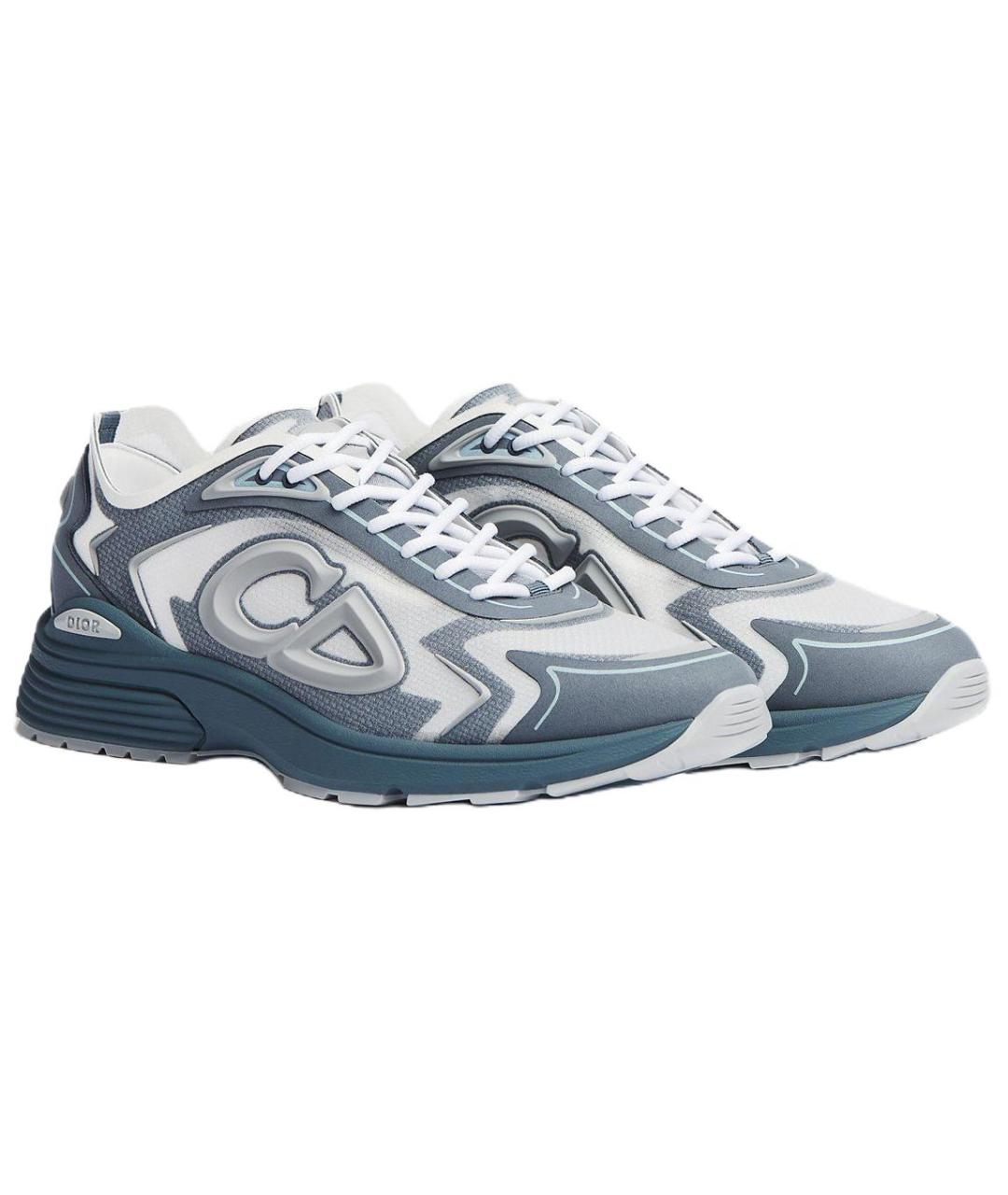 CHRISTIAN DIOR Синие высокие кроссовки / кеды, фото 3