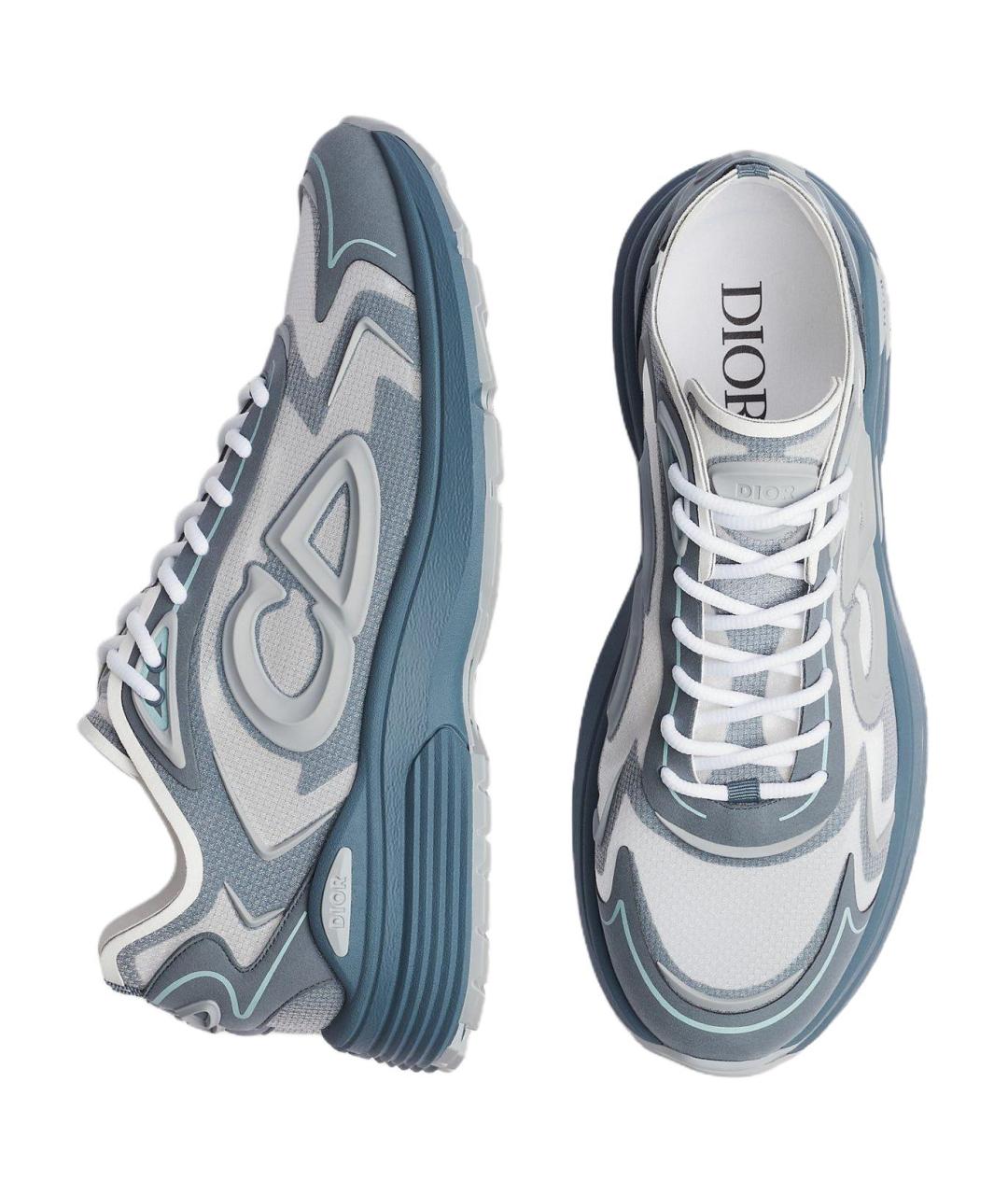 CHRISTIAN DIOR Синие высокие кроссовки / кеды, фото 4