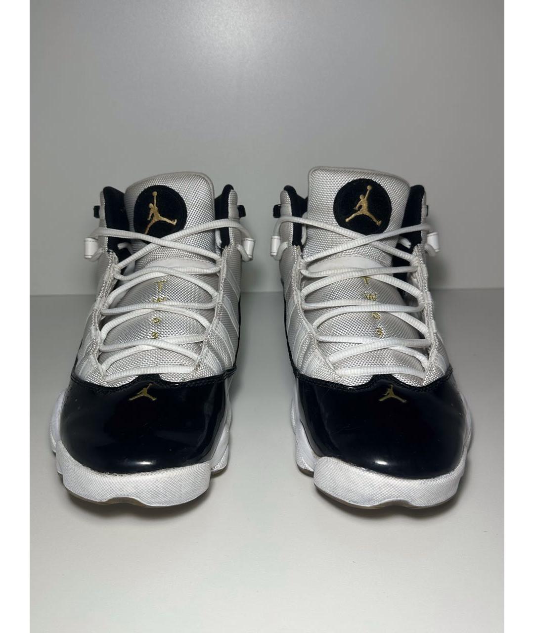 JORDAN Белые текстильные высокие кроссовки / кеды, фото 2