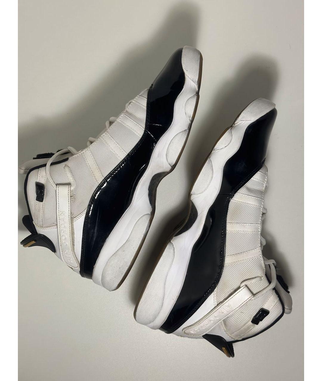 JORDAN Белые текстильные высокие кроссовки / кеды, фото 6