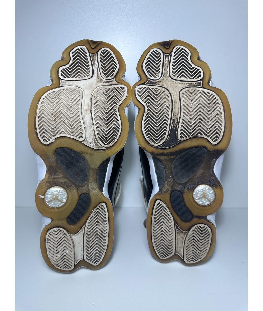 JORDAN Белые текстильные высокие кроссовки / кеды, фото 7