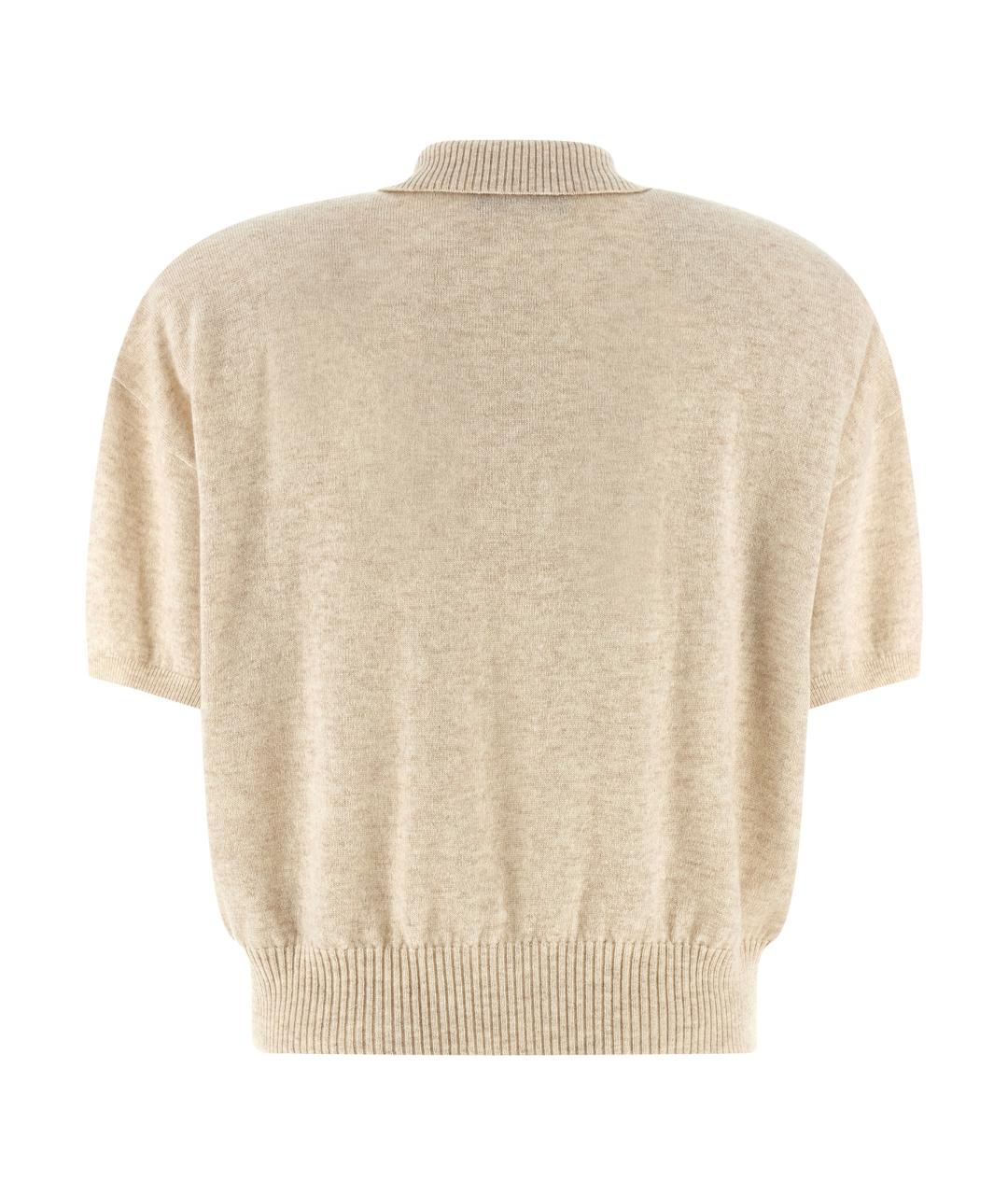 ROTATE Бежевый шерстяной джемпер / свитер, фото 2