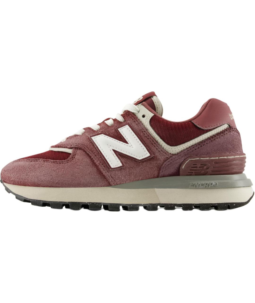 NEW BALANCE Бордовые замшевые кроссовки, фото 2