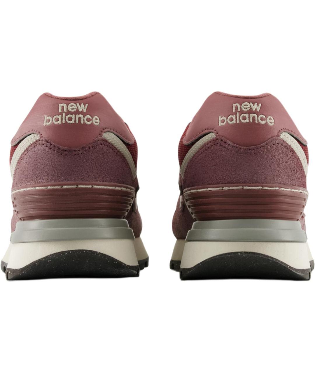 NEW BALANCE Бордовые замшевые кроссовки, фото 4