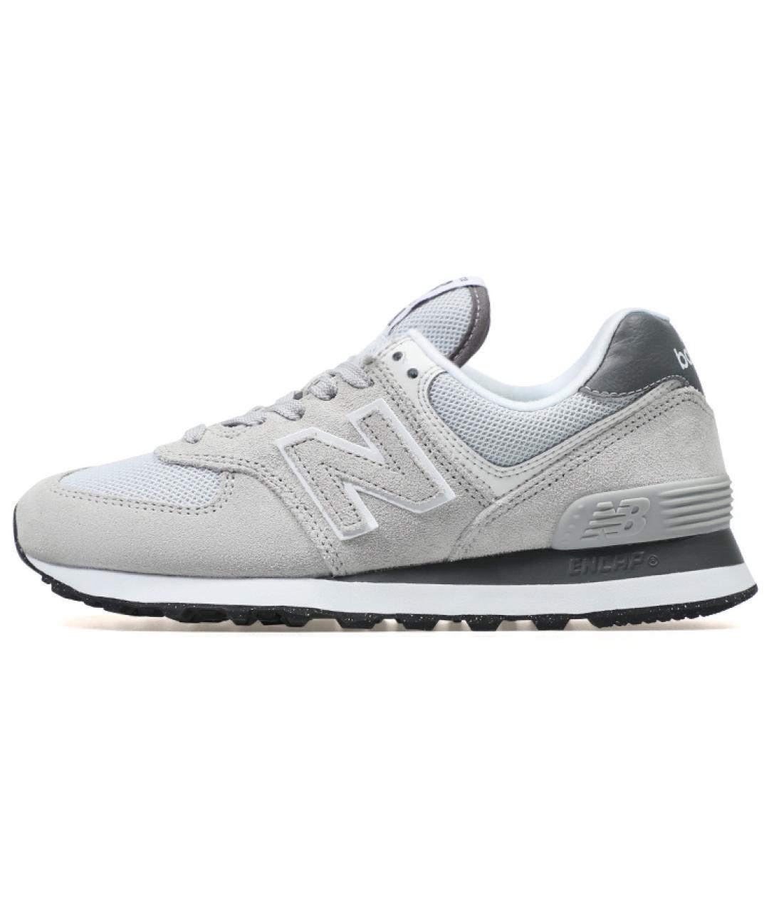 NEW BALANCE Серые замшевые кроссовки, фото 2