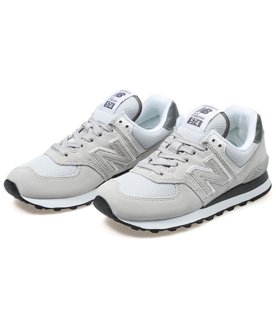 NEW BALANCE Серые замшевые кроссовки, фото 3