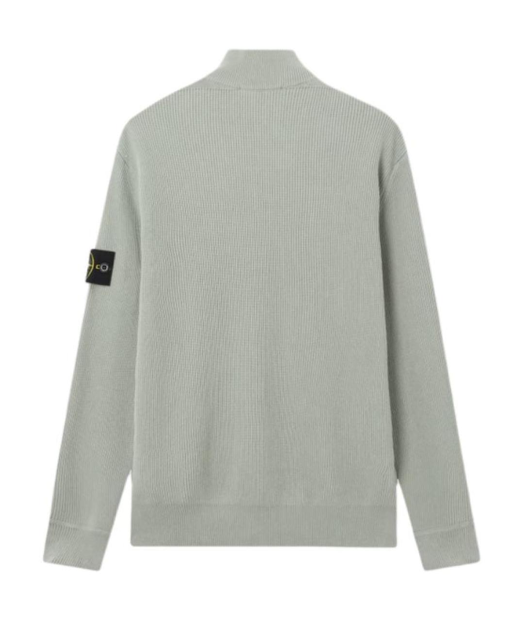 STONE ISLAND Зеленый джемпер / свитер, фото 2