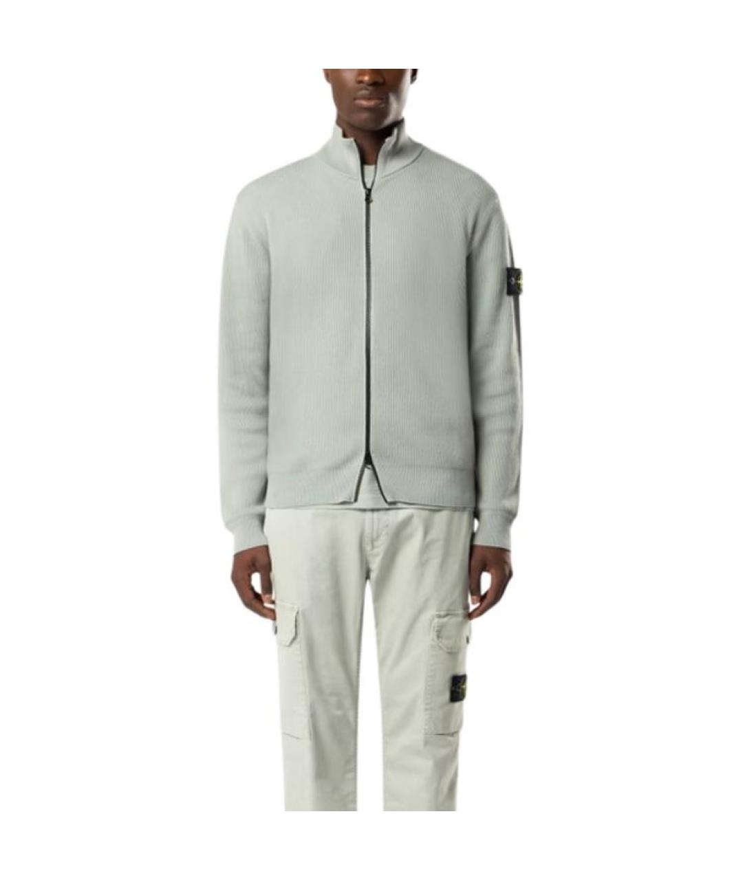 STONE ISLAND Зеленый джемпер / свитер, фото 3