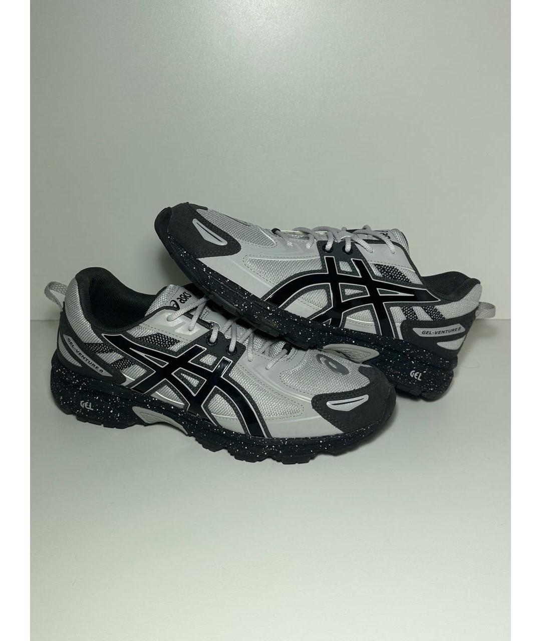 ASICS Серые синтетические низкие кроссовки / кеды, фото 5