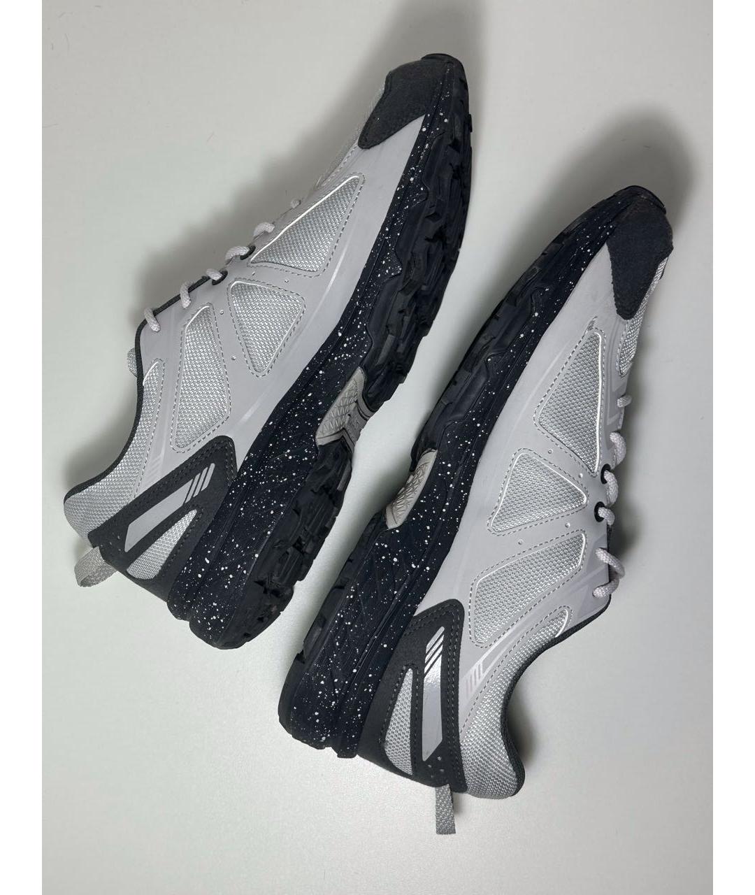 ASICS Серые синтетические низкие кроссовки / кеды, фото 7