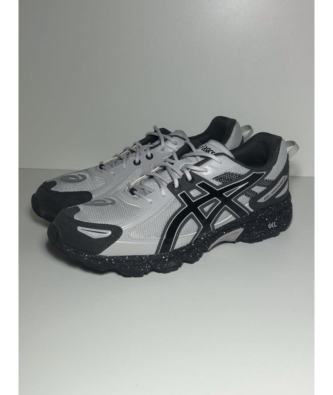 ASICS Серые синтетические низкие кроссовки / кеды, фото 6