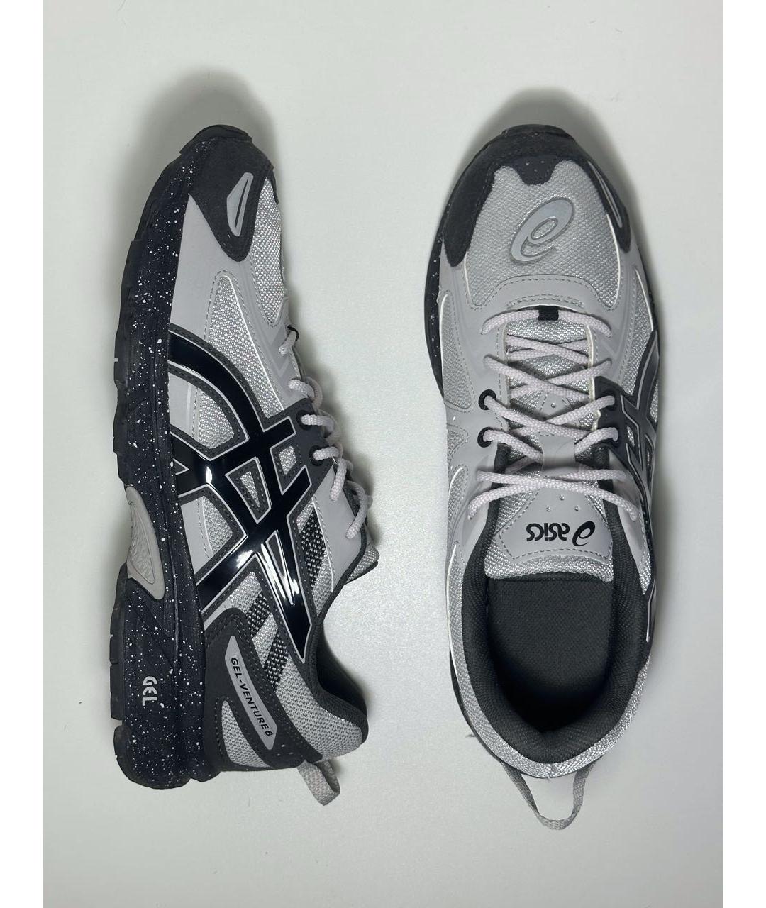 ASICS Серые синтетические низкие кроссовки / кеды, фото 3