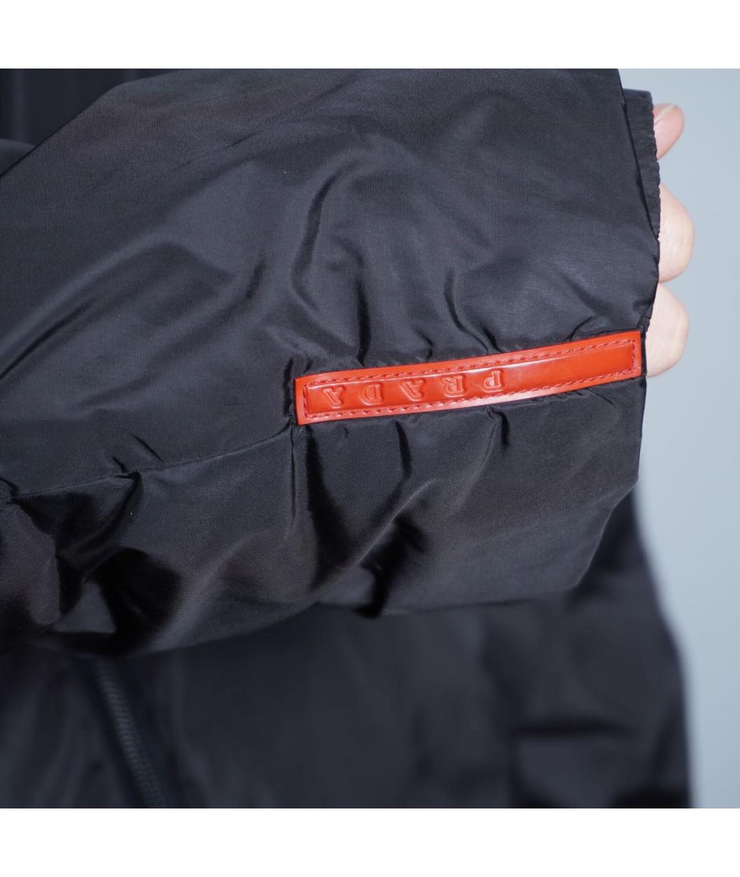 PRADA Темно-синяя полиэстеровая куртка, фото 8